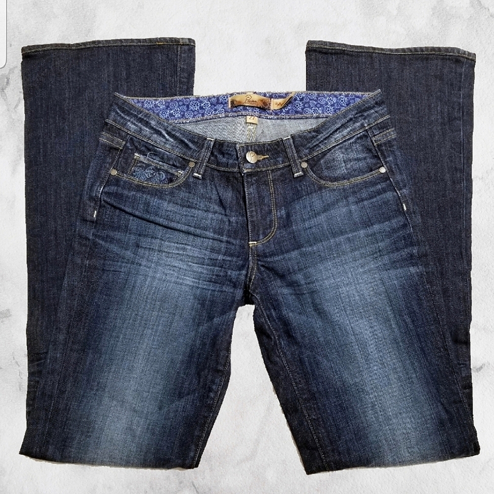 Paige embroidered bootcut Hollywood Hills jeans